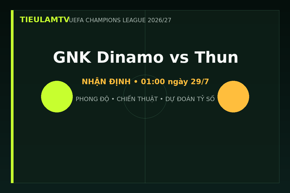 Nhận định GNK Dinamo vs Thun - TieulamTV