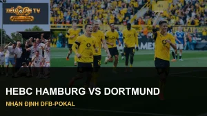 Cầu thủ HEBC Hamburg và Borussia Dortmund trong ảnh nhận định DFB-Pokal
