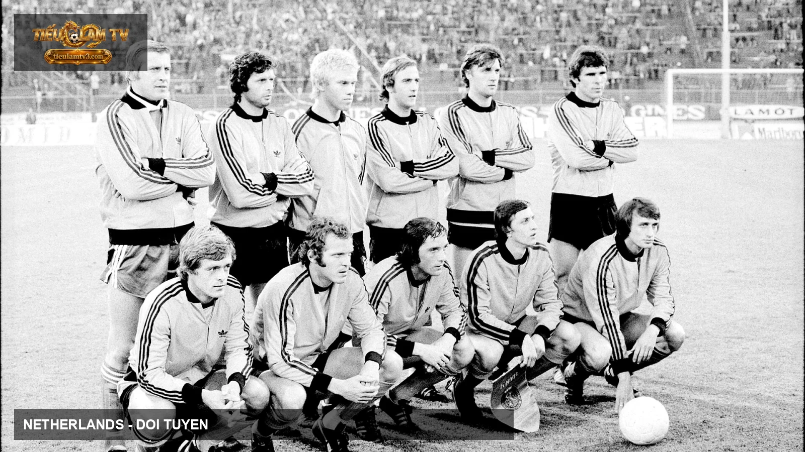 Đội hình Netherlands trước trận gặp Belgium năm 1976