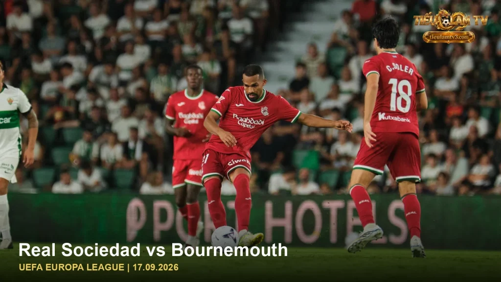 Real Sociedad trong ảnh nhận định trận Real Sociedad vs Bournemouth