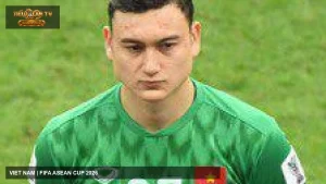 Thủ môn Đặng Văn Lâm của đội tuyển Việt Nam trong trận Asian Cup 2019 gặp Nhật Bản